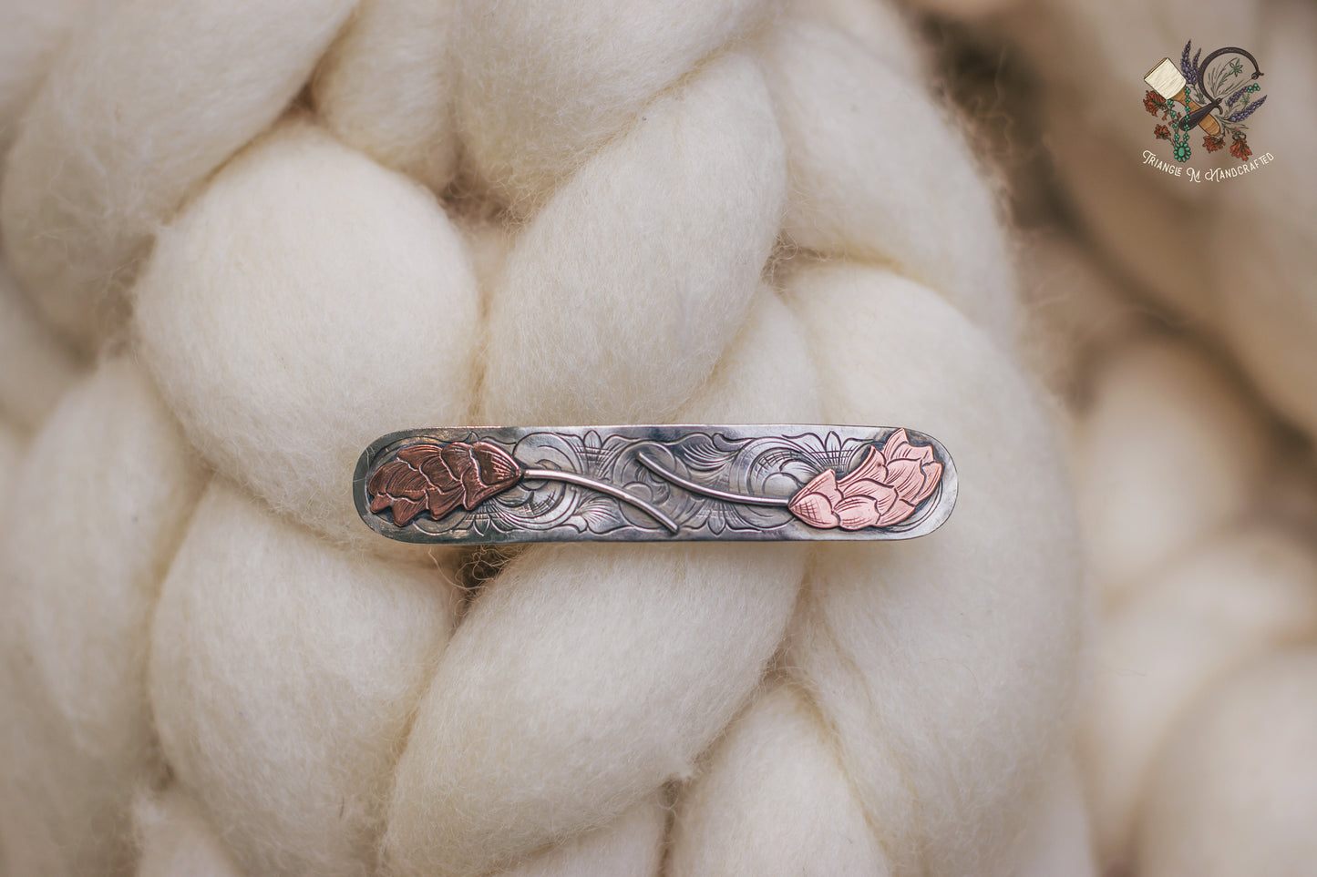 Indian Paintbrush Hair Barrette