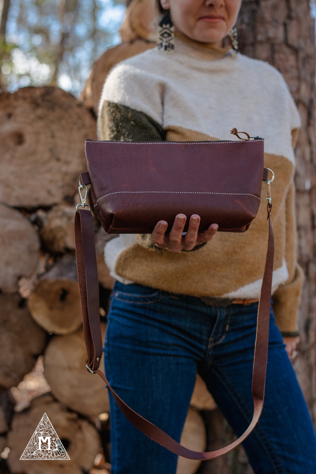 SALE Chocolate Brown Sling Bag